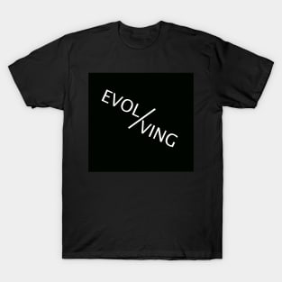 Slanted EVOLVING name T-Shirt